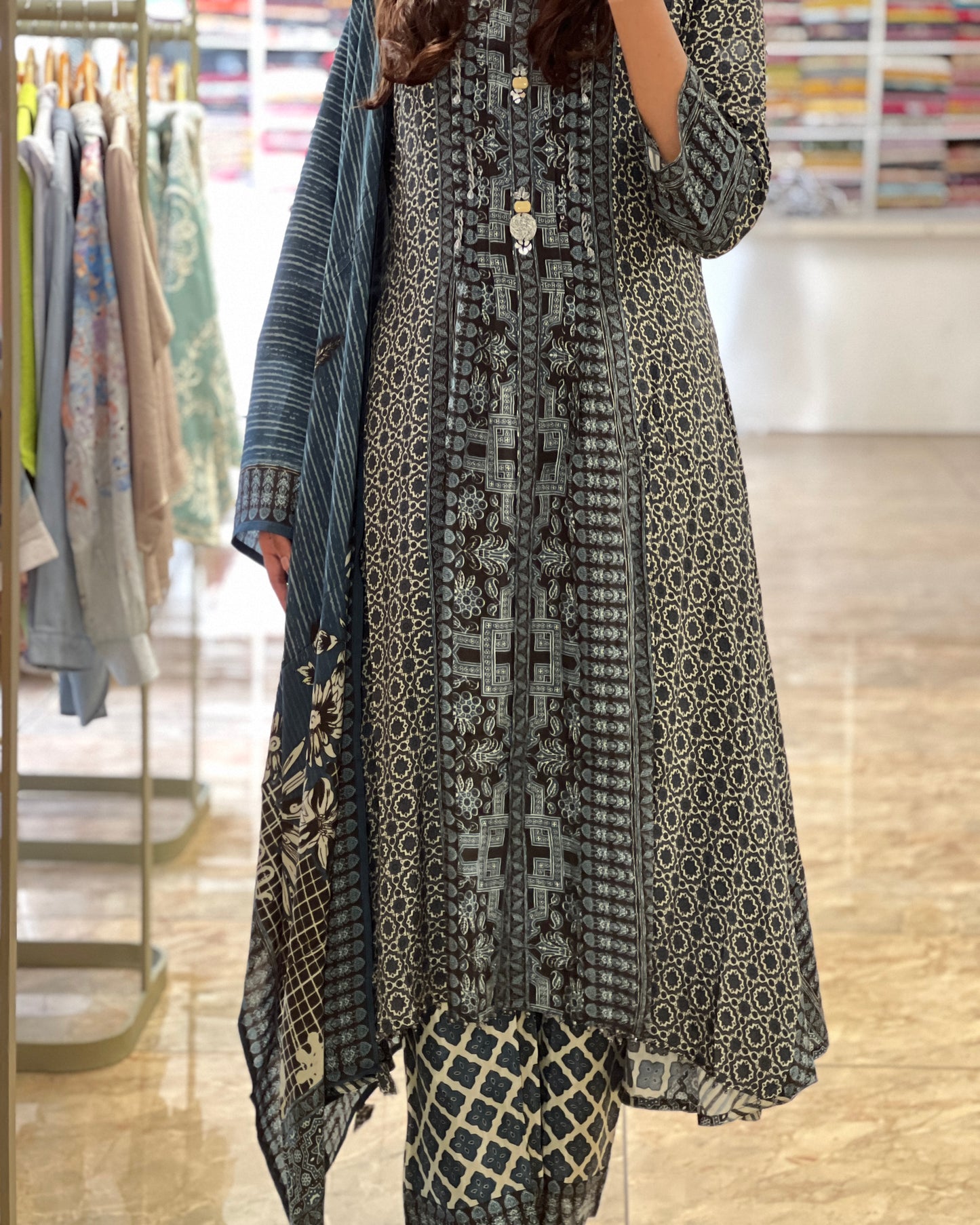 Tala by ash printed Anarkali suit