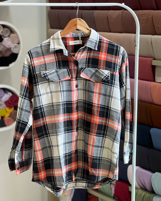 Tela by ash women checked casual shirt