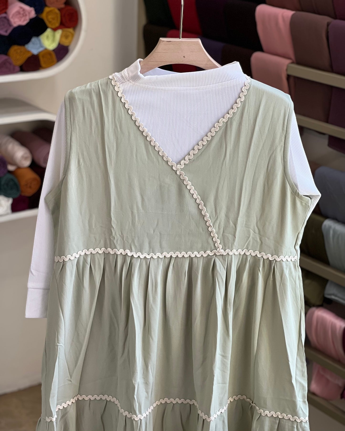 Autumn wrap maxi dress
