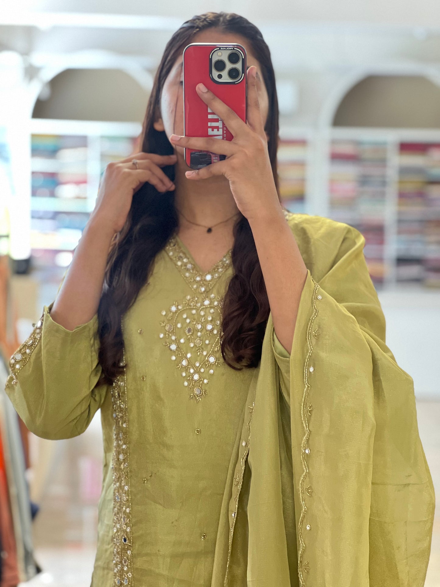 Tela by ash women premium tissue silk salwar suit