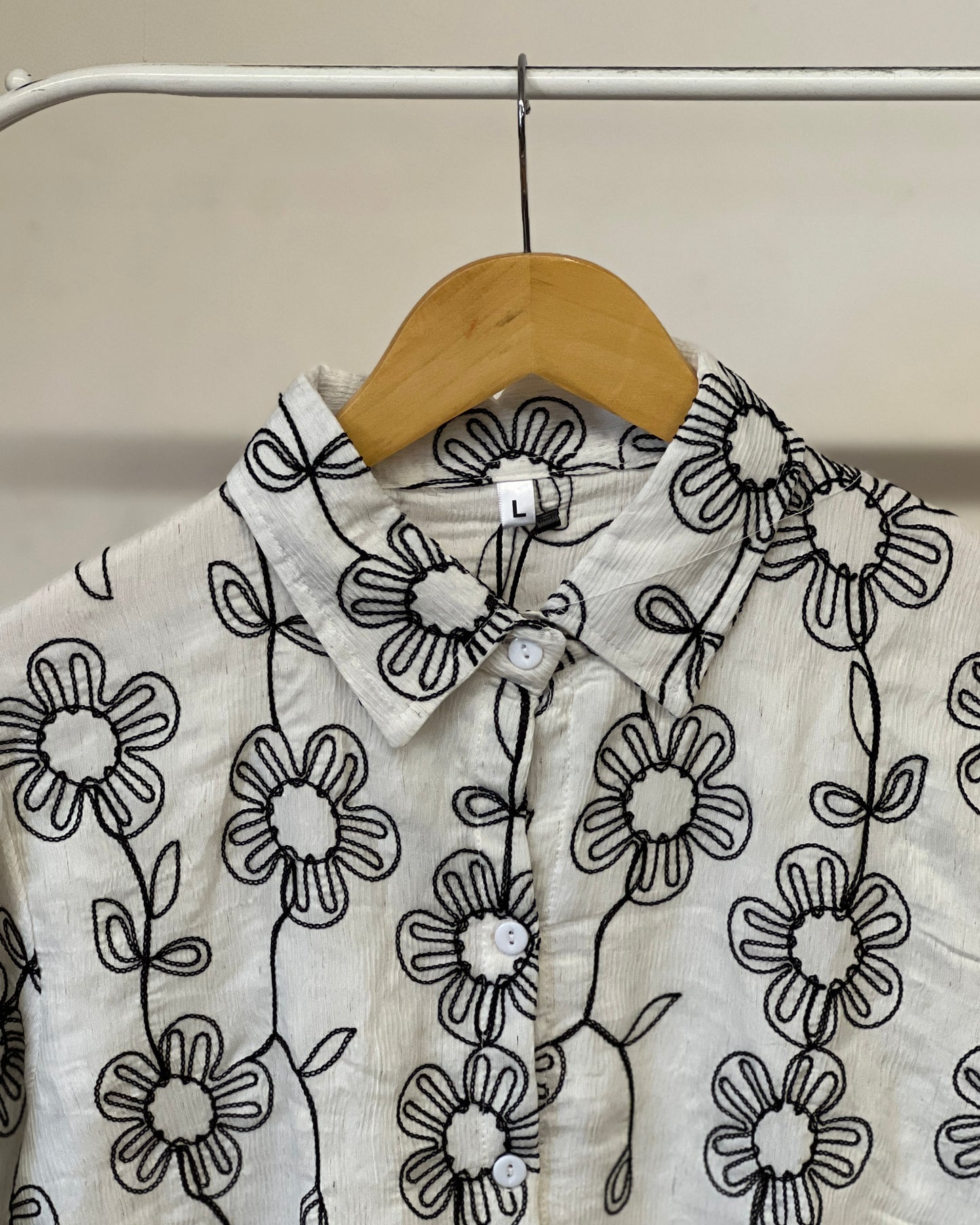 Tela by ash women floral embroidered shirt
