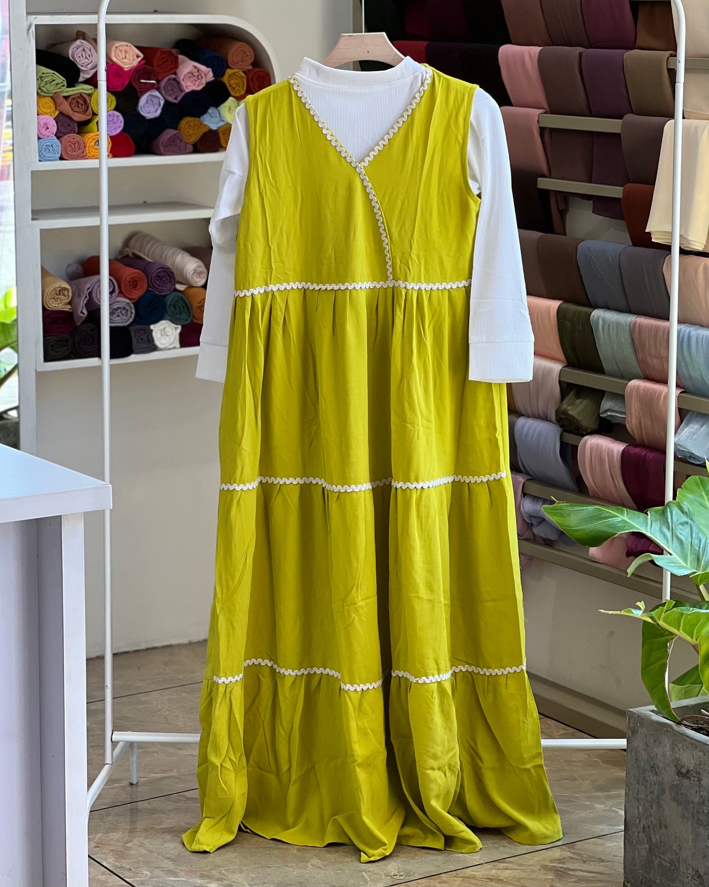 Autumn wrap maxi dress