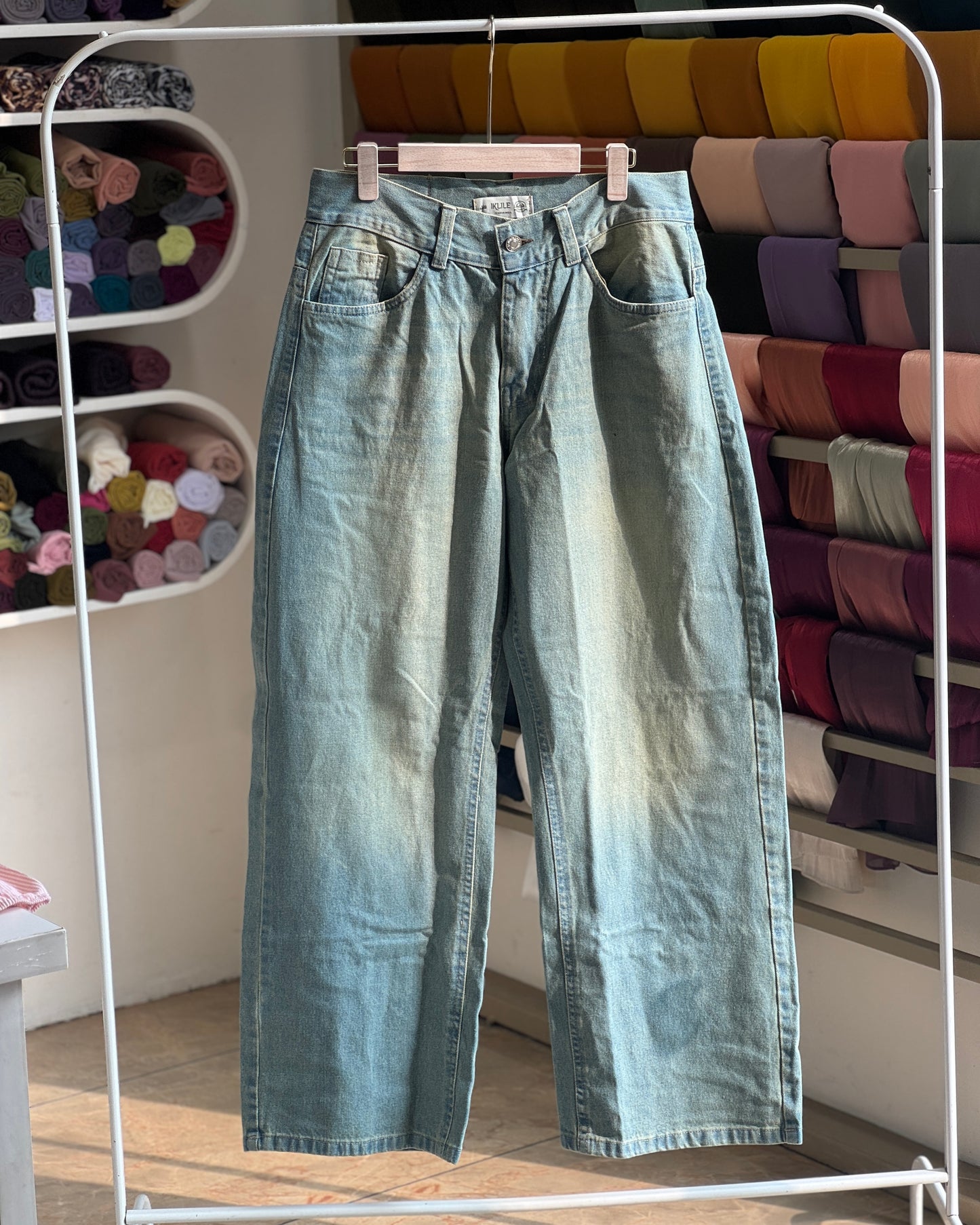 Plus size baggy jean