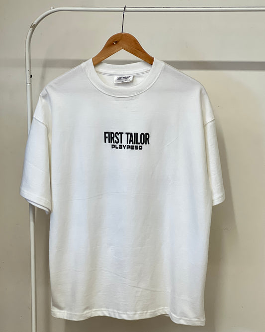 Tela by ash unisex white first Tailor five-sleeve T-shirt