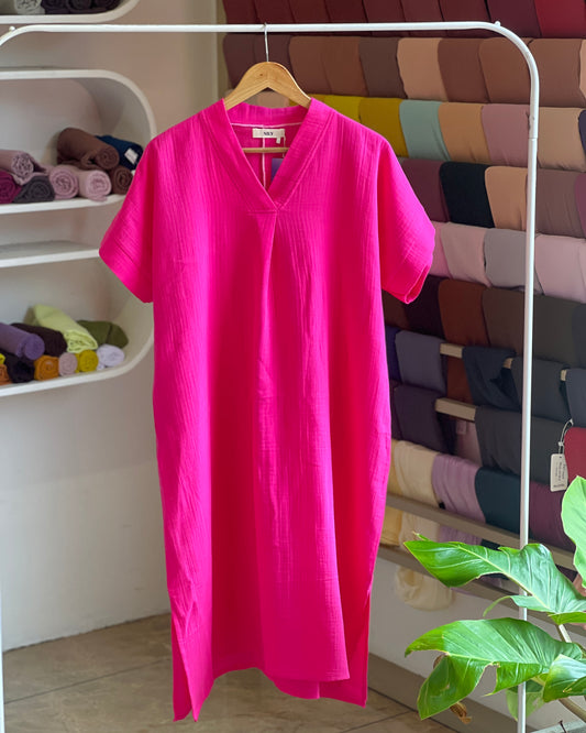 Relaxed fit double cotton top