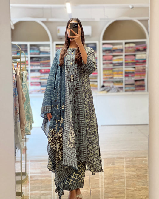 Tala by ash printed Anarkali suit