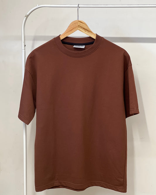 Tela by ash unisex brown five-sleeve T-shirt