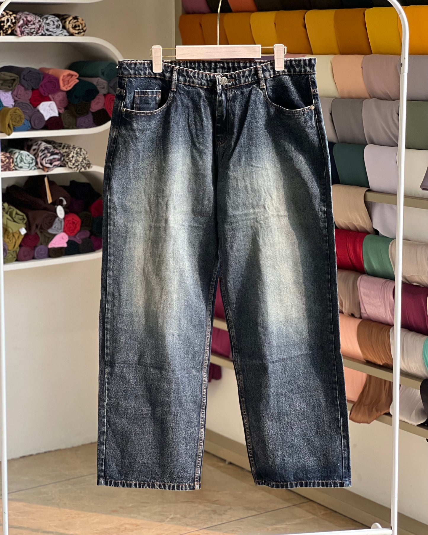 Plus size straight fit jean