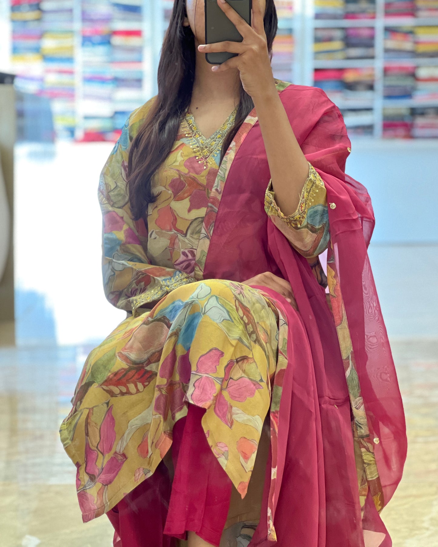 Tela by ash women shimmer salwar set