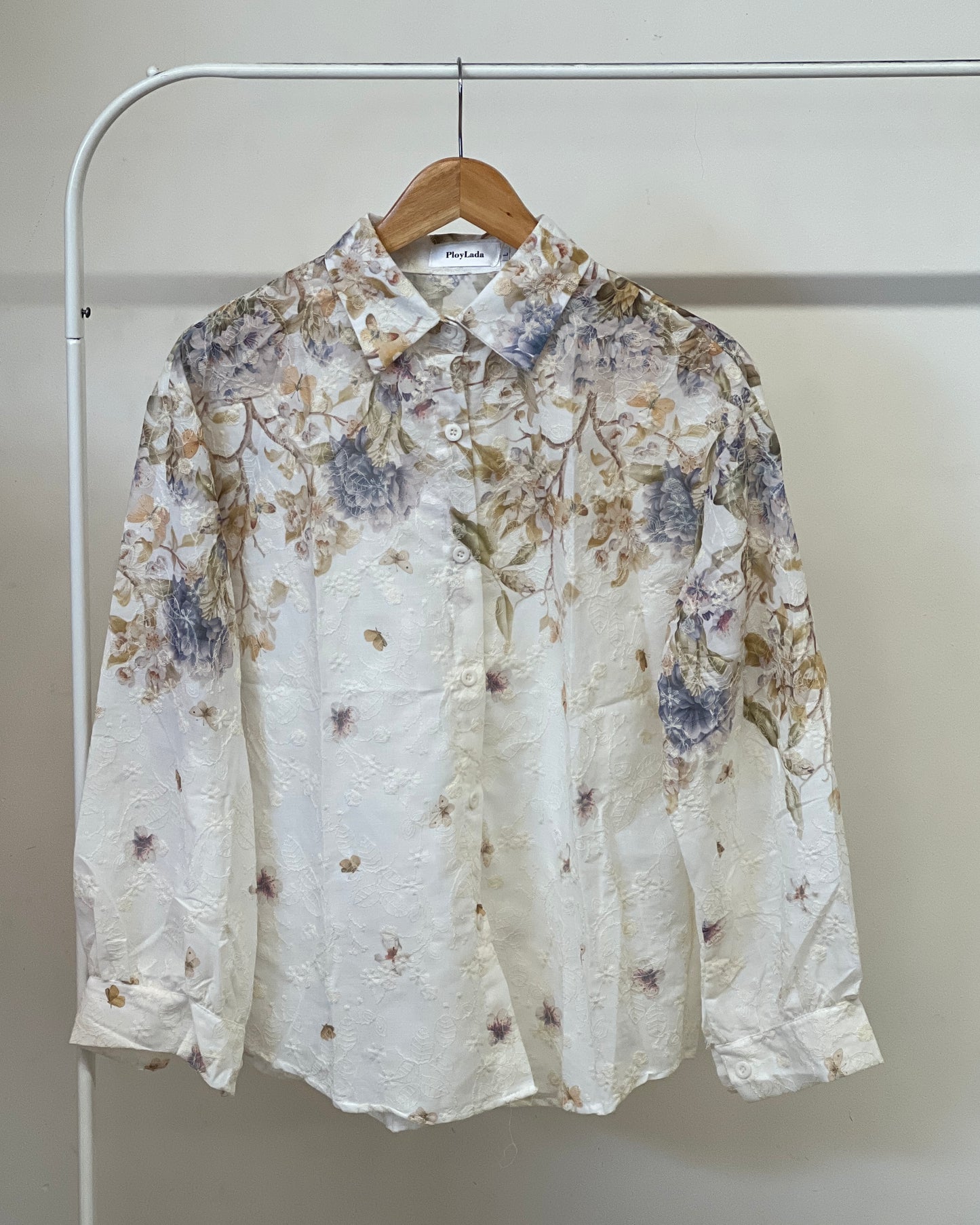 Tela by ash women beautiful floral print shirt
