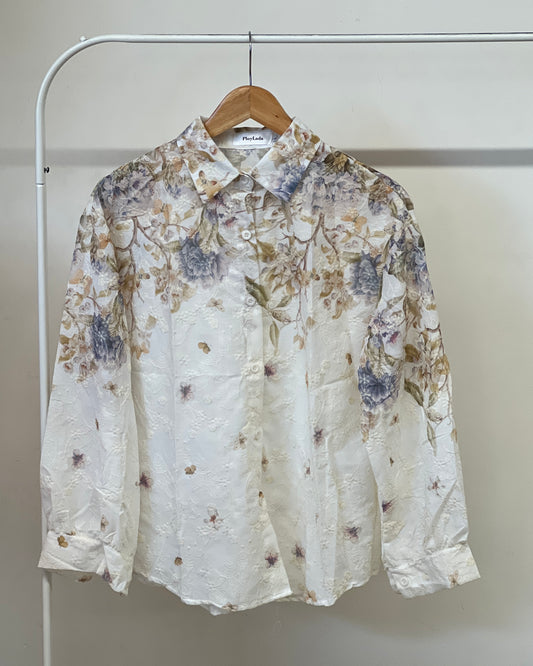 Tela by ash women beautiful floral print shirt