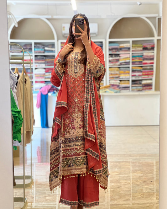 Tela by ash women Pakisthani suit set
