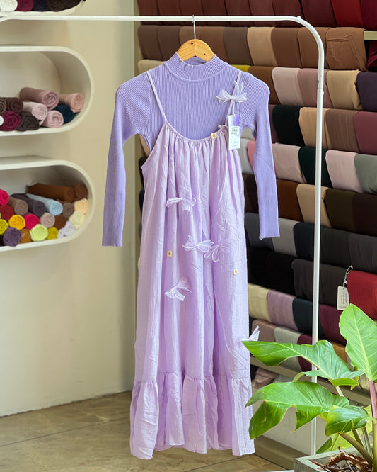 Lavender Imported pinafore