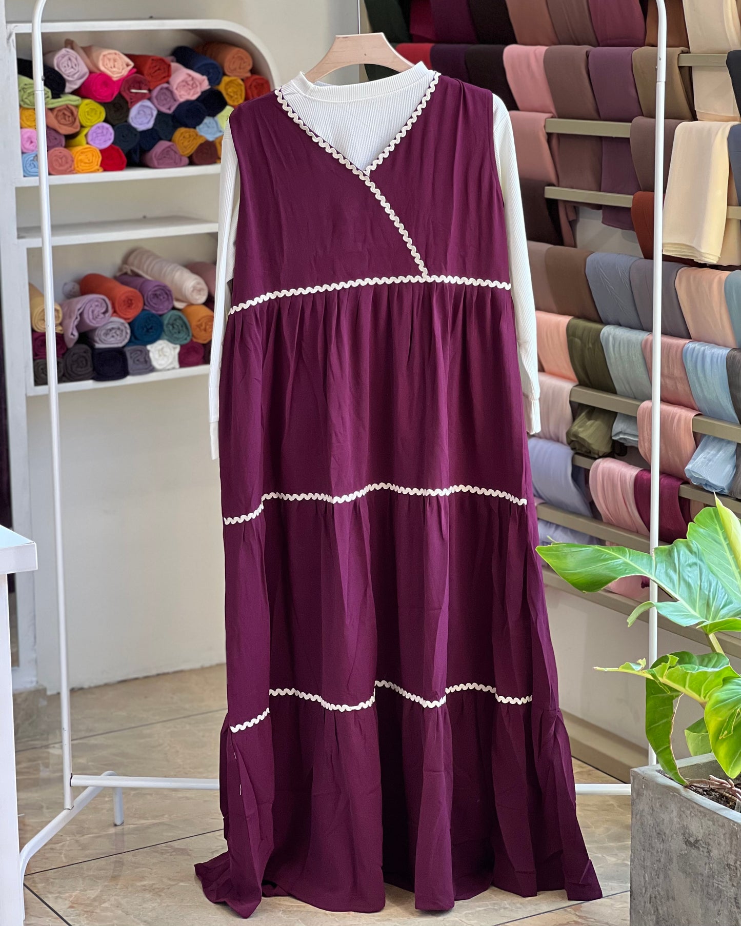 Autumn wrap maxi dress
