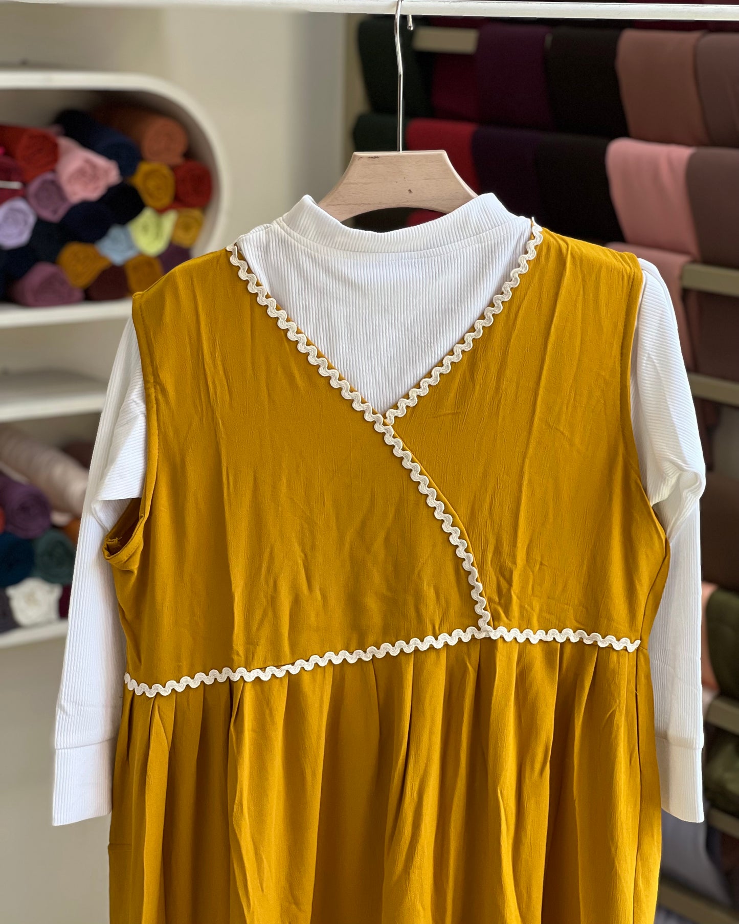Autumn wrap maxi dress