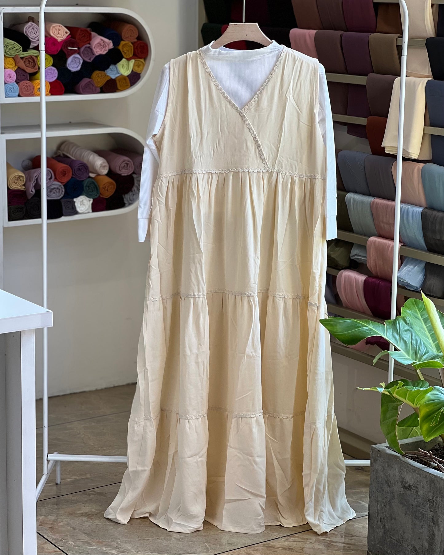 Autumn wrap maxi dress