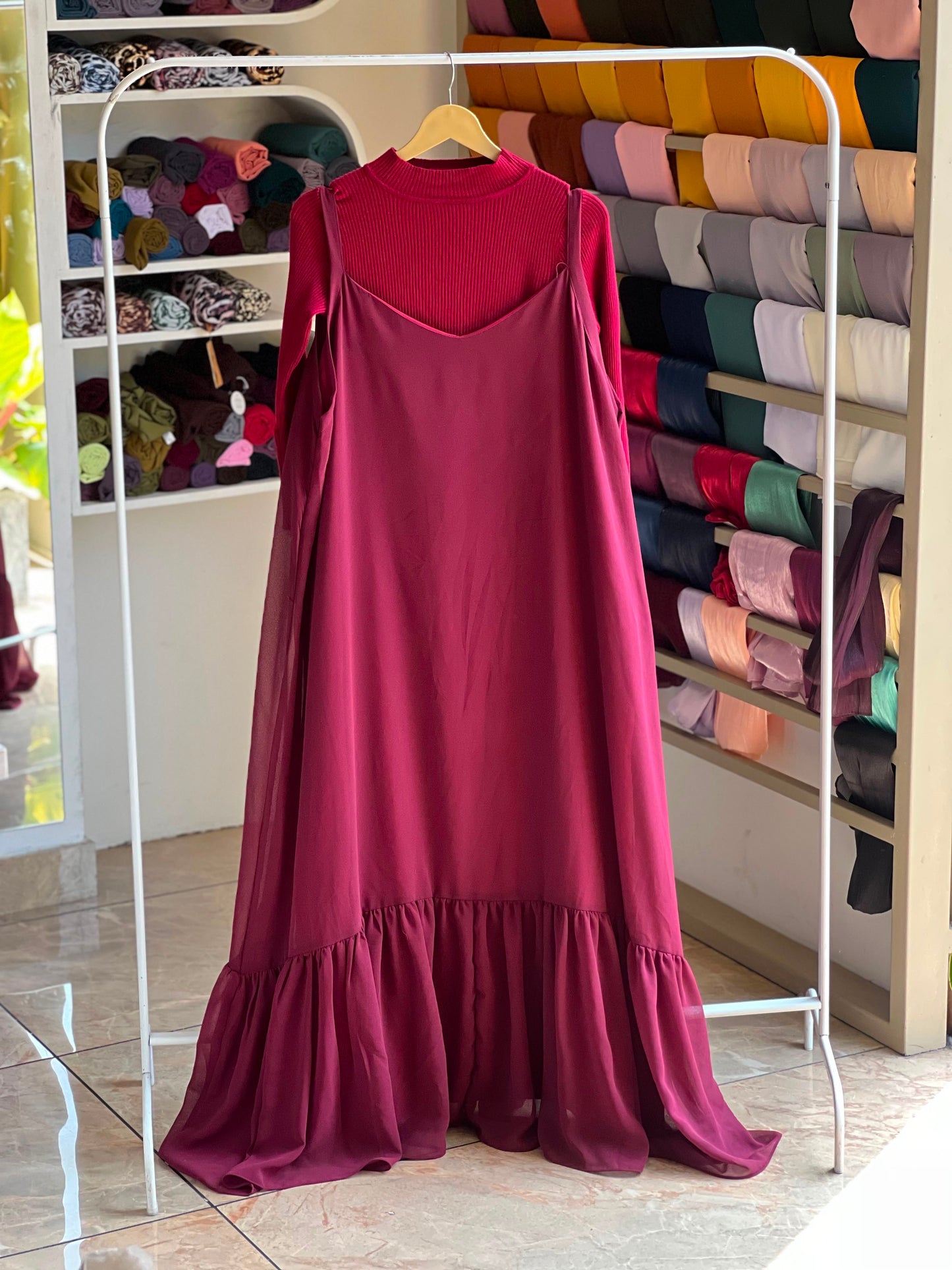 Romper with imported inner