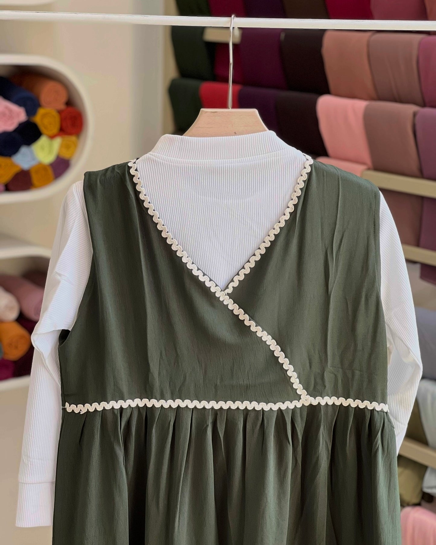 Autumn wrap maxi dress