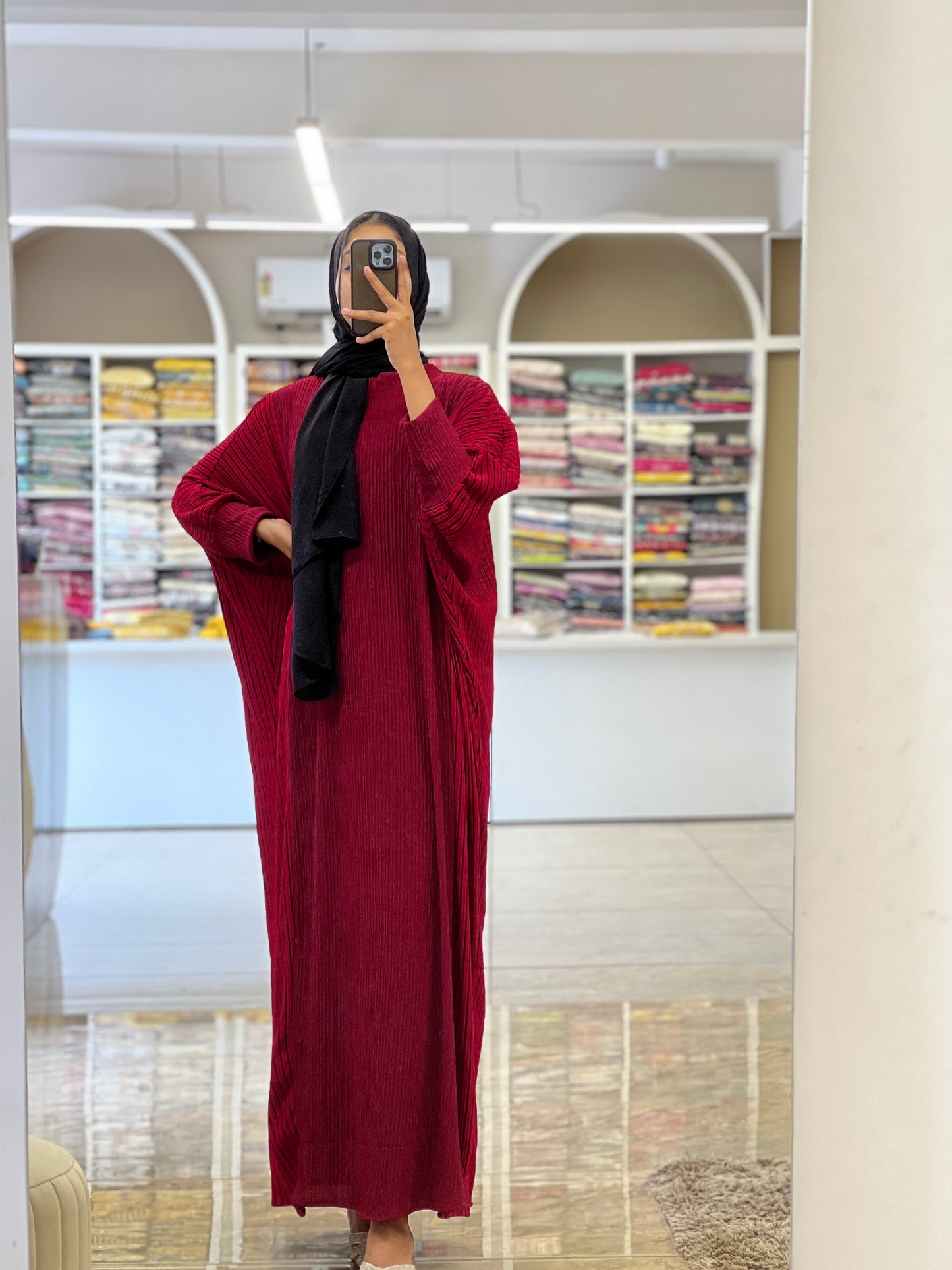 Women Imported Long Gown In Red